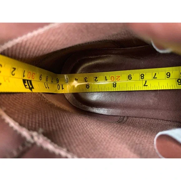 ECCO Women's Boots Hydromax Brown Nubuck Leather Wedge Lace Up Ankle 9-9.5 - Picture 9 of 13